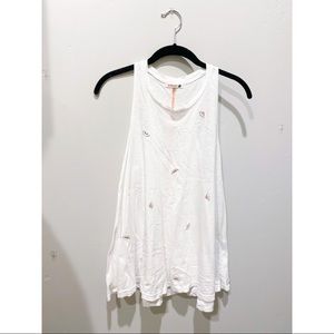 Sunday embroidered watermelon tank top